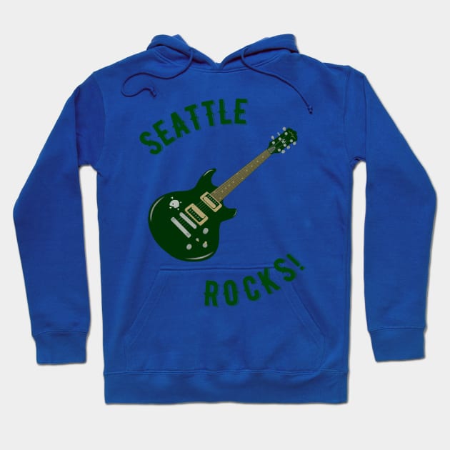 Seattle Rocks! Hoodie by MessageOnApparel